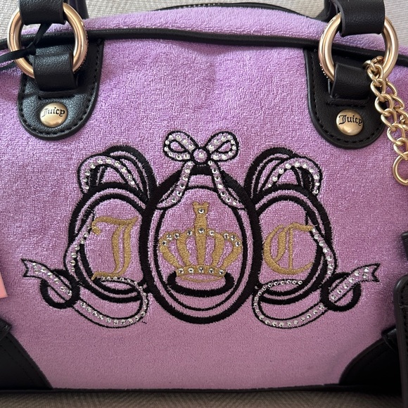 Rachel Zoe Glossy Black Clutch with Crystal Accents - Picture 12 of 16